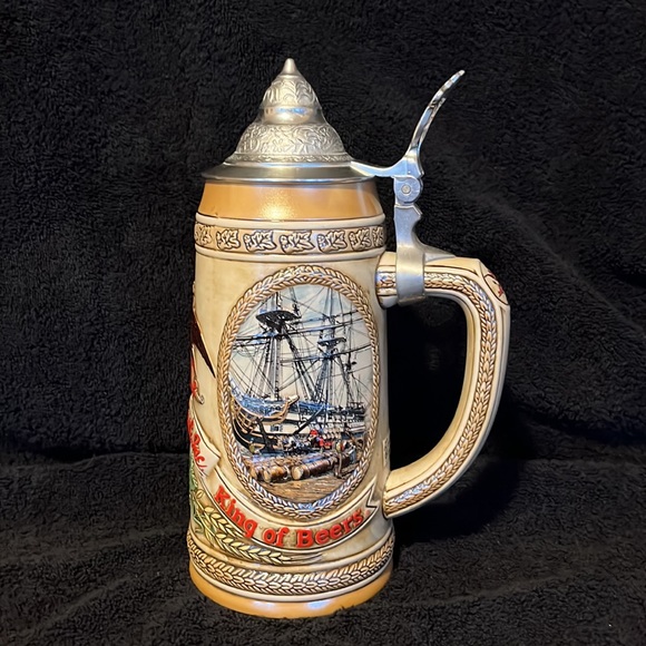1985 Tomorrow’s Treasures Collectible Anheuser Busch Beer Stein G Series #20497 - Picture 2 of 10
